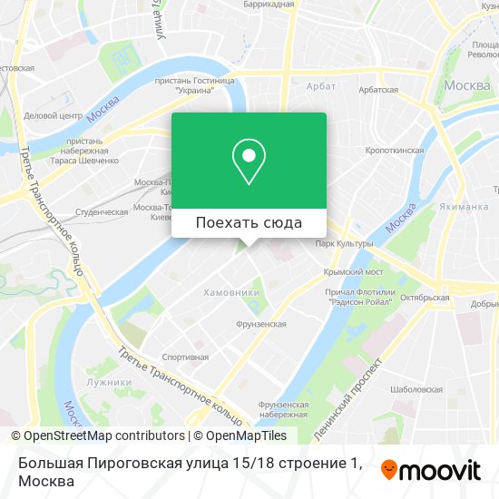 Карта москвы большая пироговская