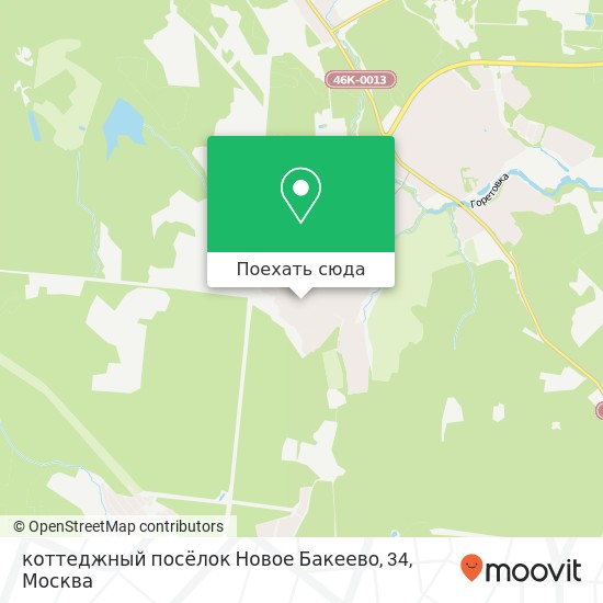 Карта коттеджный посёлок Новое Бакеево, 34