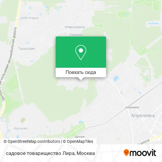 Карта садовое товарищество Лира
