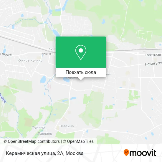Карта Керамическая улица, 2А