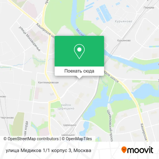 Карта улица Медиков 1/1 корпус 3
