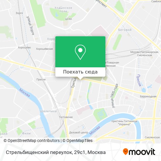 Карта Стрельбищенский переулок, 29с1