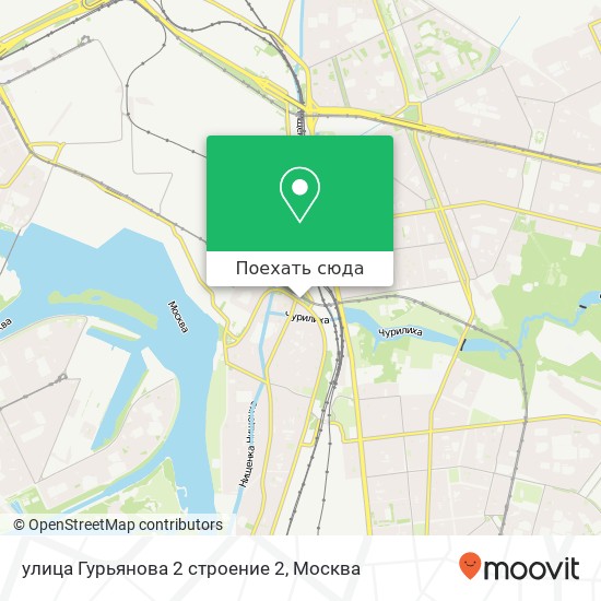 Карта улица Гурьянова 2 строение 2
