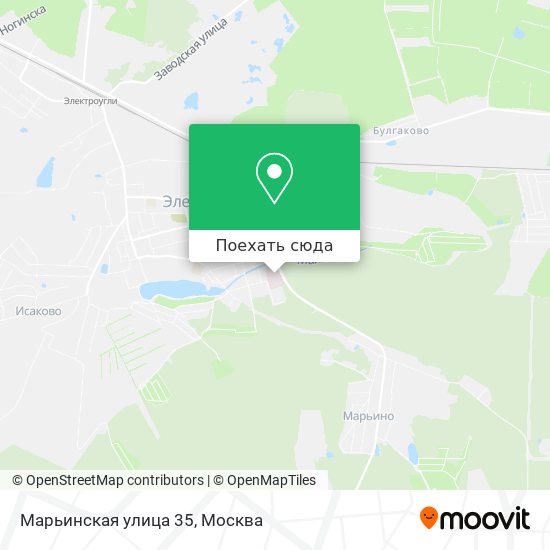 Карта Марьинская улица 35