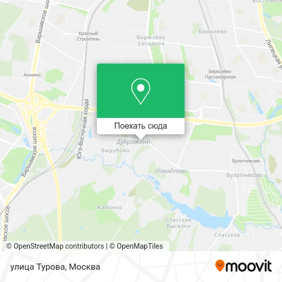 Карта улица Турова