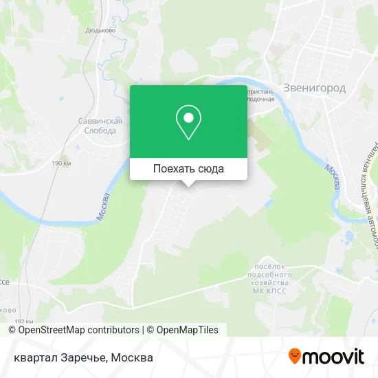 Карта квартал Заречье