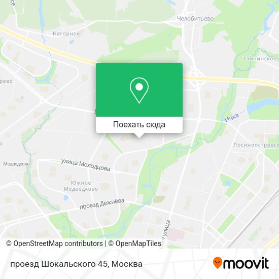 Карта проезд Шокальского 45