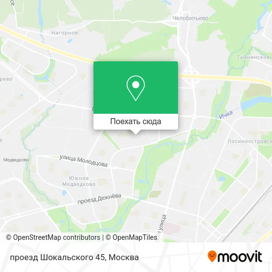 Карта проезд Шокальского 45
