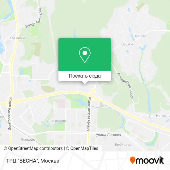 Карта ТРЦ "ВЕСНА"