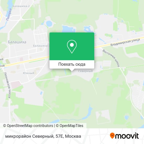 Карта микрорайон Северный, 57Е