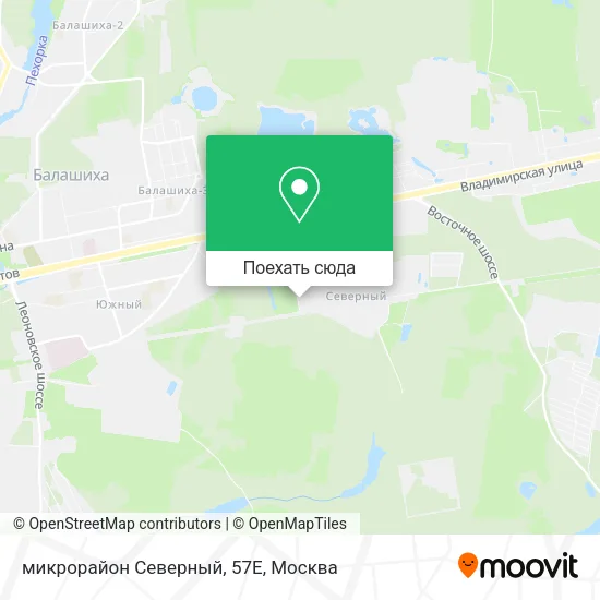 Карта микрорайон Северный, 57Е