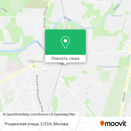 Карта Рощинская улица, 2/22А