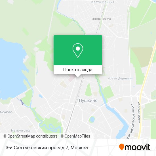 Карта 3-й Салтыковский проезд 7
