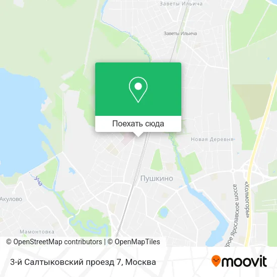 Карта 3-й Салтыковский проезд 7