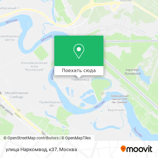 Карта улица Наркомвод, к37