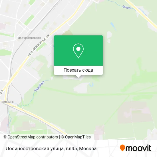 Карта Лосиноостровская улица, вл45