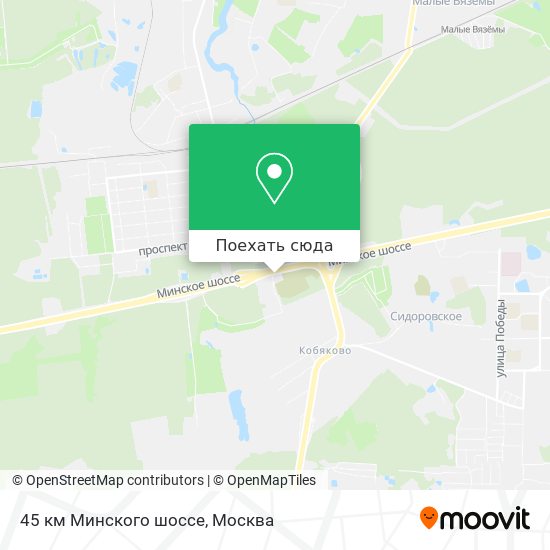 Карта 45 км Минского шоссе