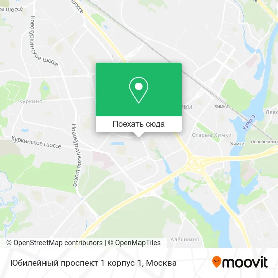 Карта Юбилейный проспект 1 корпус 1
