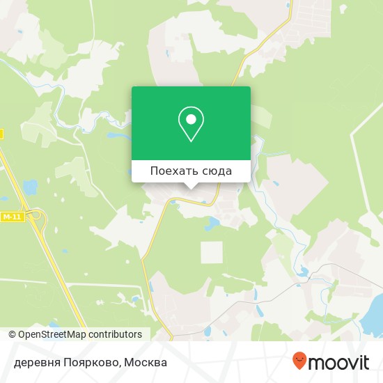 Карта деревня Поярково