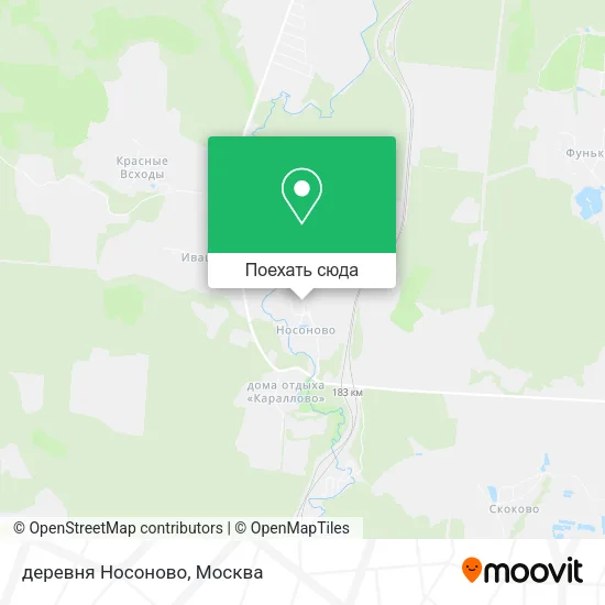 Карта деревня Носоново
