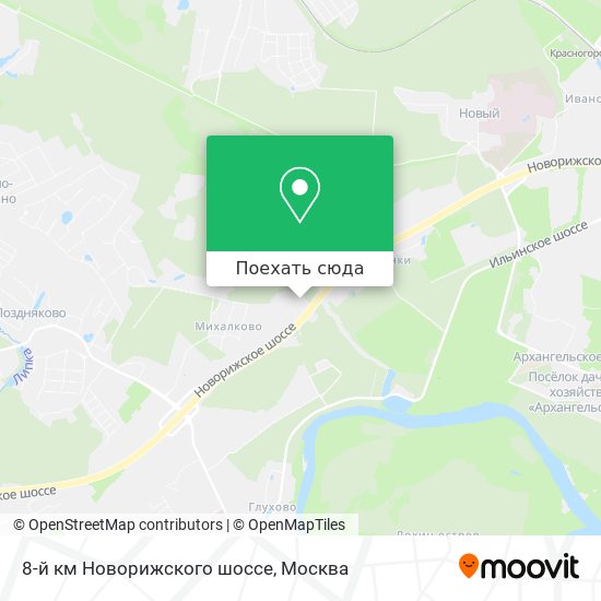 Карта 8-й км Новорижского шоссе
