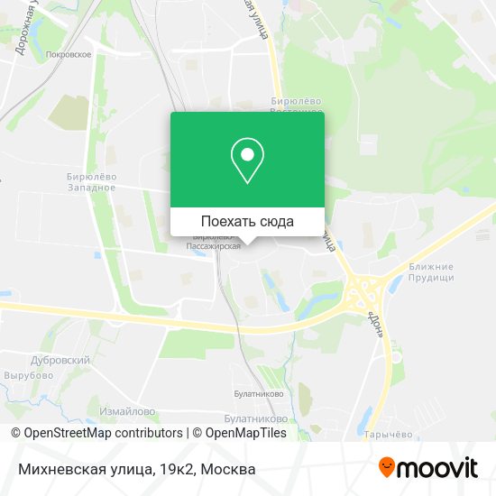 Карта Михневская улица, 19к2