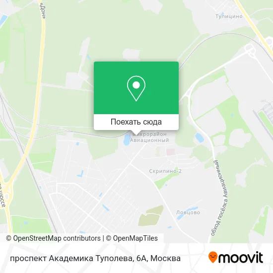 Карта проспект Академика Туполева, 6А