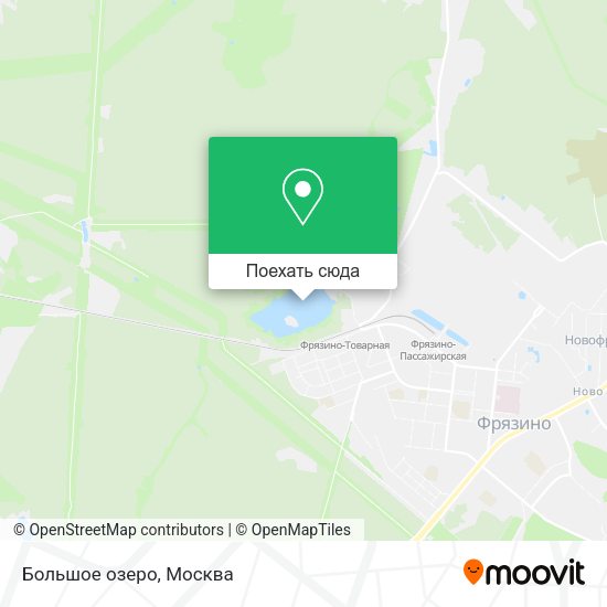 Карта Большое озеро