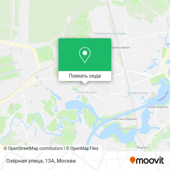 Карта Озёрная улица, 13А