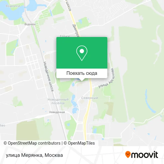 Карта улица Мерянка