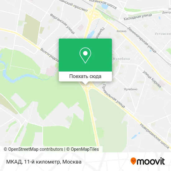 Карта МКАД, 11-й километр