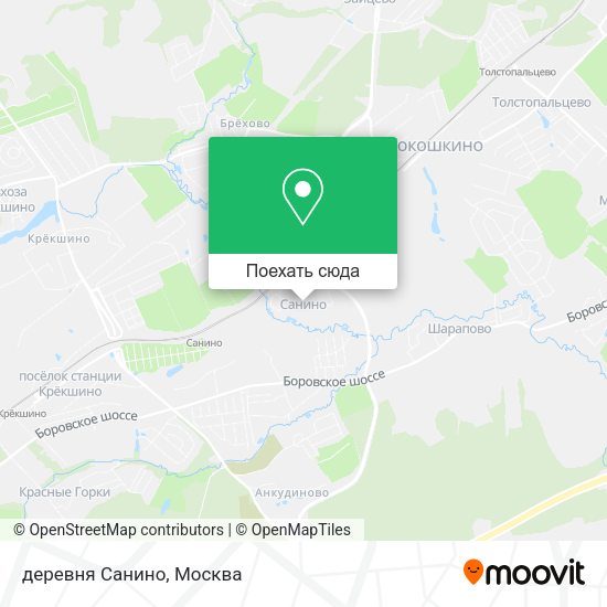 Карта деревня Санино