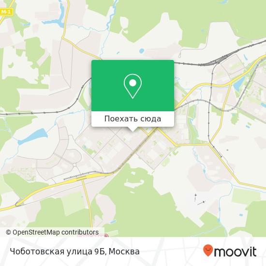 Карта Чоботовская улица 9Б
