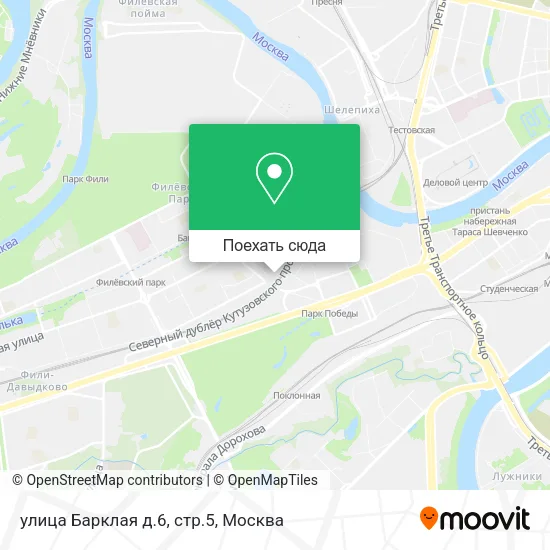 Карта улица Барклая д.6, стр.5