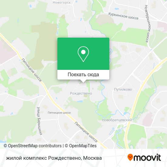 Карта жилой комплекс Рождествено