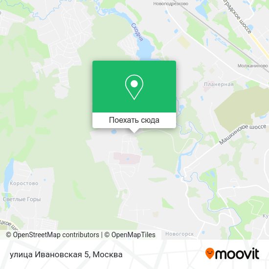 Карта улица Ивановская 5