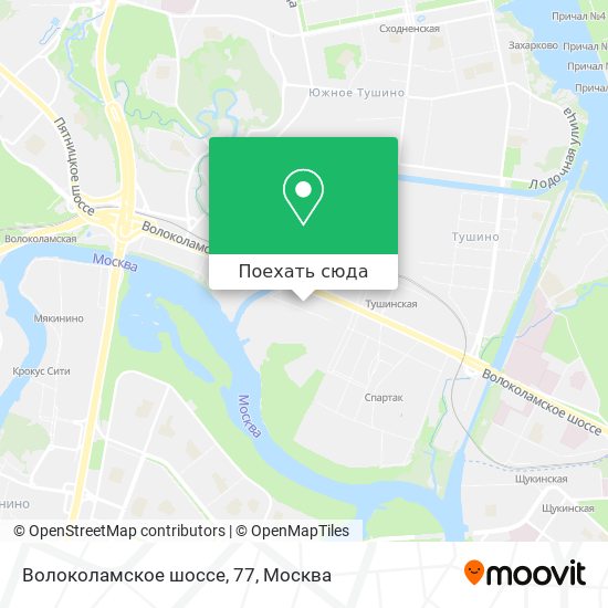 Карта Волоколамское шоссе, 77