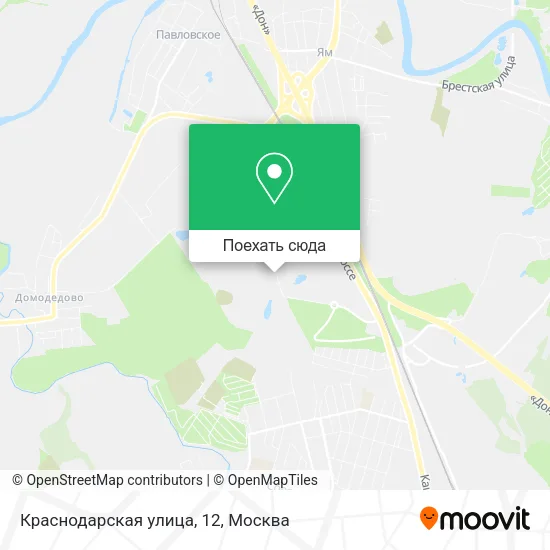 Карта Краснодарская улица, 12