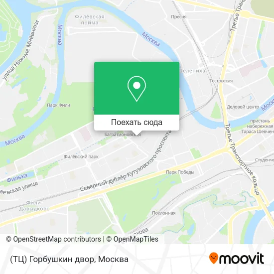 Карта (ТЦ) Горбушкин двор