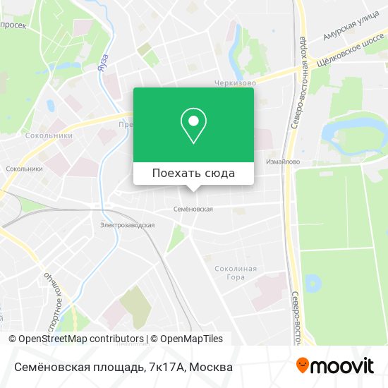 Карта Семёновская площадь, 7к17А