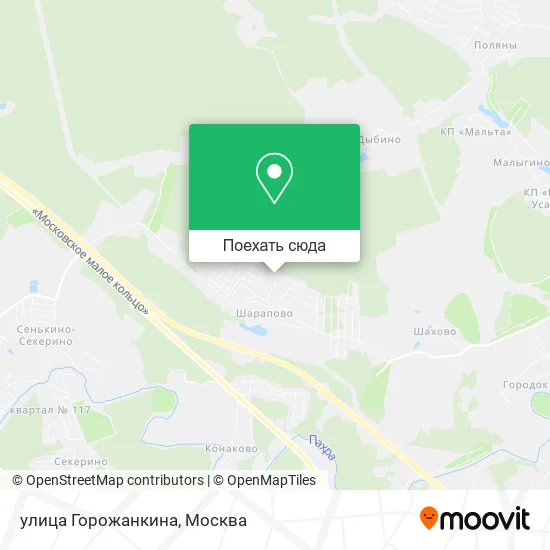 Карта улица Горожанкина