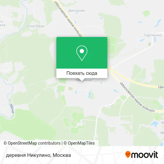 Карта деревня Никулино