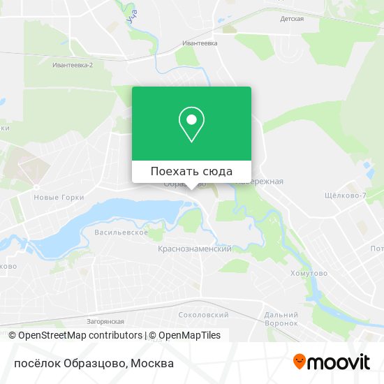 Карта посёлок Образцово