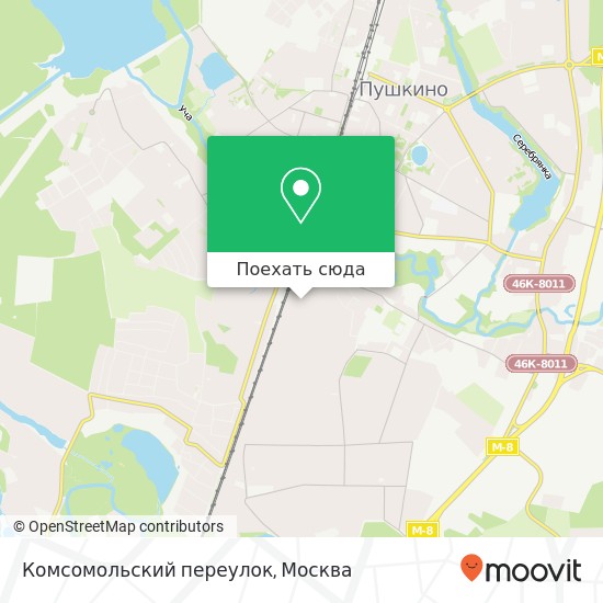 Карта Комсомольский переулок