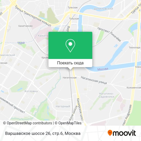 Карта Варшавское шоссе 26, стр.6