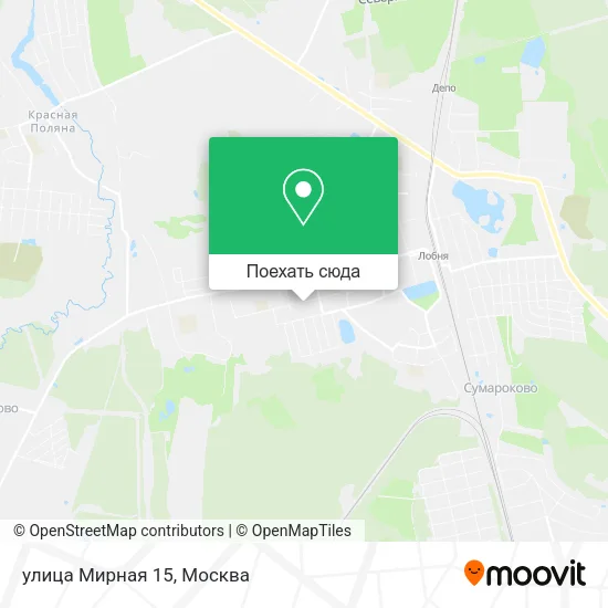 Карта улица Мирная 15