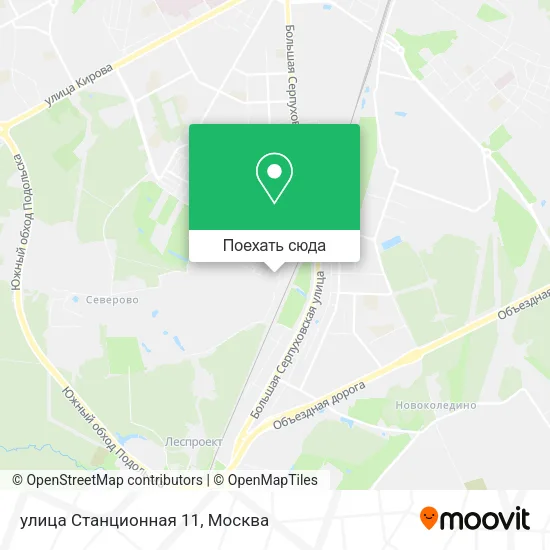 Карта улица Станционная 11