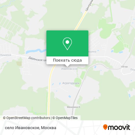 Карта село ивановское