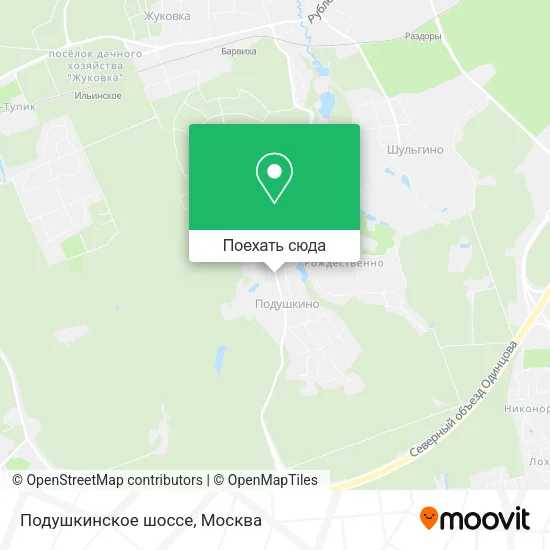 Карта Подушкинское шоссе