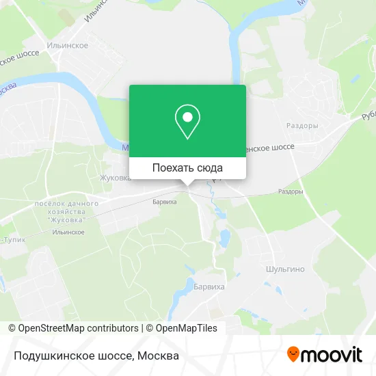 Карта Подушкинское шоссе